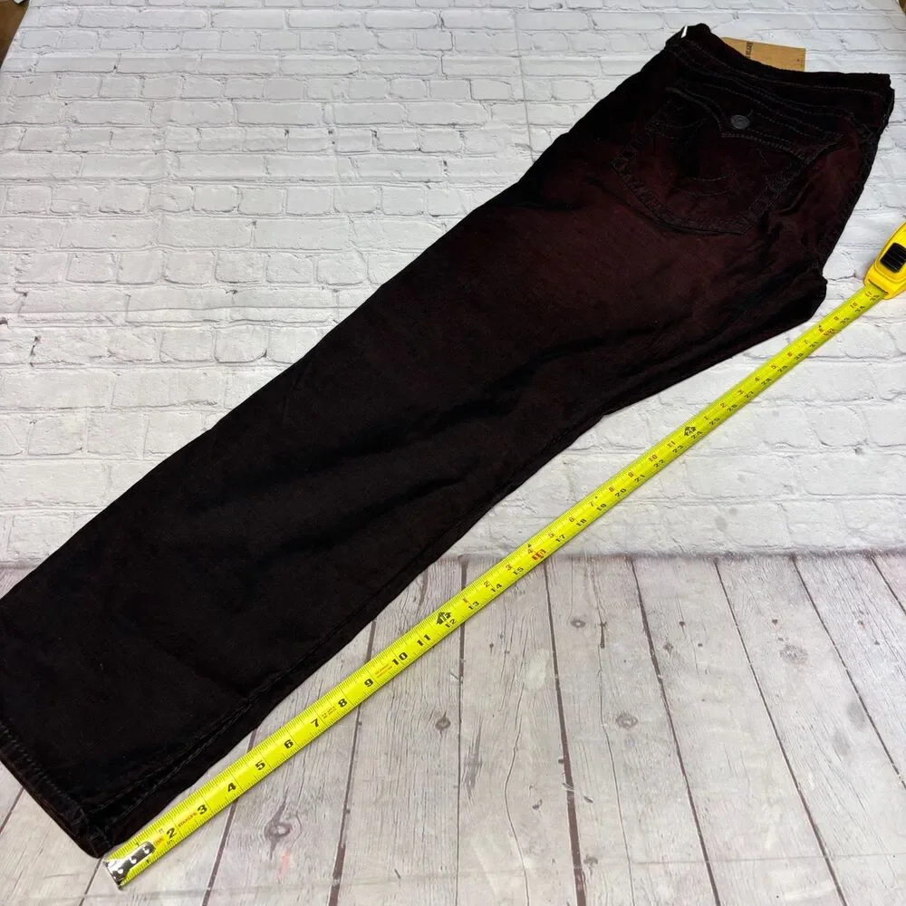 NWT True Religion Men Geno Relaxed Slim Jeans Denim Size 42 Flap C127 -27